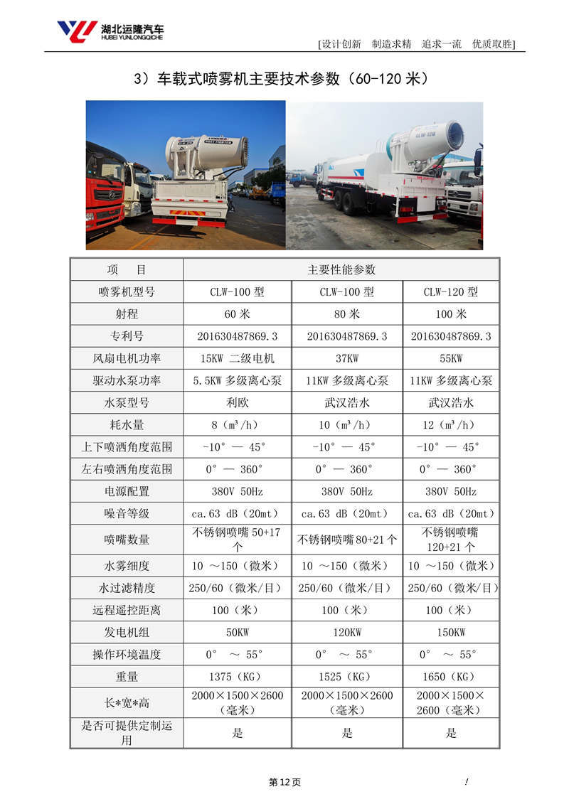 16噸東風T5多功能抑塵車資料（圓罐、60-120米霧炮）(圖6)